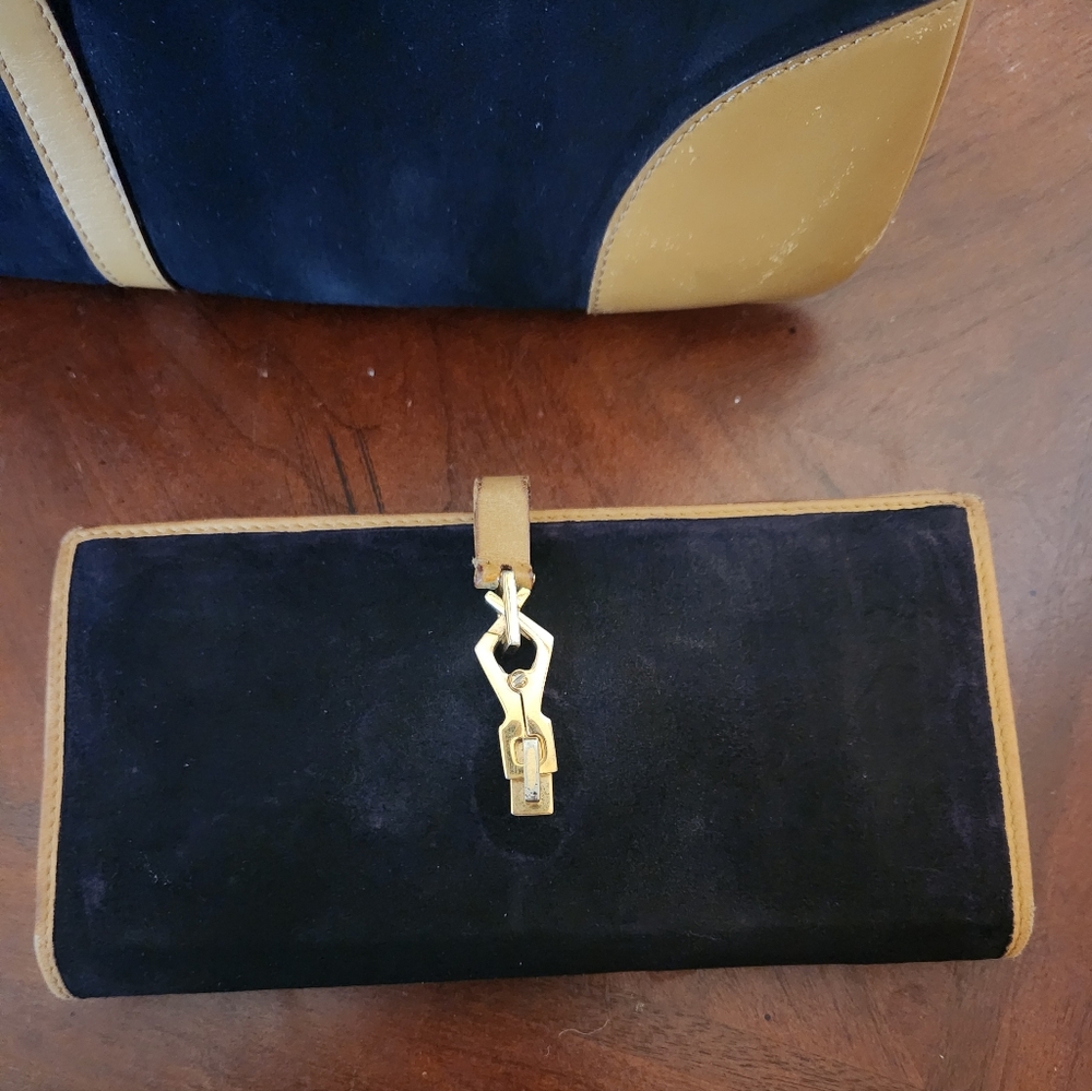GUCCI Vintage Jackie Suede Wallet